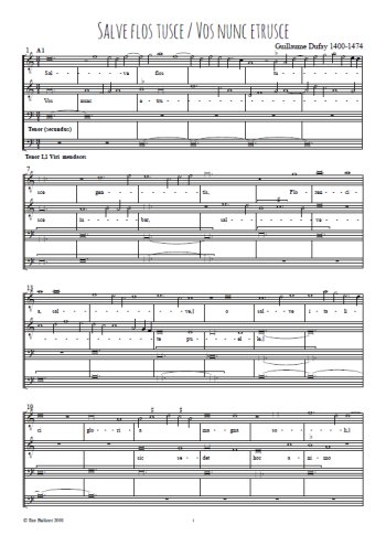 Guillaume Dufay - Salve flos tusce